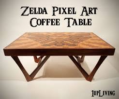 Zelda Pixel Art Coffee Table Coffee Table Wood Pixel Art Art Table