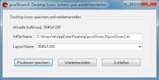You can get the position of an individual icon by finding the desktop window and sending it lvm_getitemcount and lvm_getitemposition messages to it. Position Der Windows Desktop Icons Sichern Und Wiederherstellen