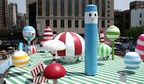 I M A Friends With You Sucker Rainbow City City Playground Exhibition Design