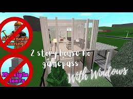 How To Make A 2 Story House No Gamepass With Windows In Bloxburg 2020 Youtube In 2021 Story House 2 Story Houses Cute House
