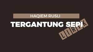 Lirik lagu dan video klip. Haqiem Rusli Tergantung Sepi Lirik Youtube