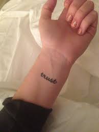 My Small Meaningful Tattoo True Believer That Without Trust You Have Nothing Worth You Small Meaningful Tattoos Inspirational Wrist Tattoos Meaningful Tattoos