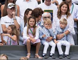 Roger was a common name in england during the middle ages and is composed of the germanic words hrod (fame) and ger (spear). Roger Federer S Two Sets Of Twins Steal The Show At Wimbledon 2017 Final With Their Matching Outfits And Funny Facial Expressions
