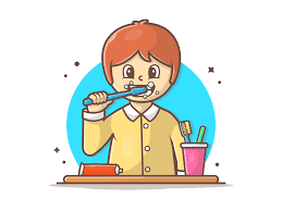 Dont Forget To Brush Your Teeth Today Brush Teeth Kids Teeth Illustration Vector Icons Illustration
