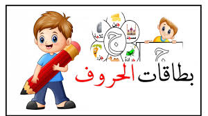 بطاقات الحروف مع الصور والكلمات مميزة لتعليم الاطفال المعلمة أسماء