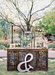 Masculine Edgy Wedding Inspiration Ruffled Rustic Outdoor Wedding Outdoor Wedding Bar Edgy Wedding