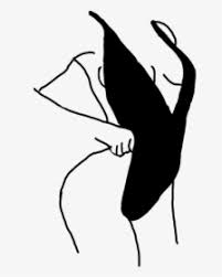 Chica Outlines Dibujo Tumblr Girls With A Black Outline Hd Png Download Kindpng