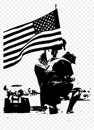 Download memorial day stock vectors. Memorial Day Flag Poster Clip Arts Memorial Day Clipart Black And White Hd Png Download Vhv