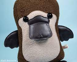 Platypus Stuffed Animal Kawaii Platypus Plush Cute Soft Toy Etsy In 2021 Duck Billed Platypus Soft Toy Handmade Plush