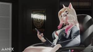[AANiX] Ahri the School Slut
