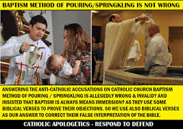 At home it is a different story. Baptism Method Catholic Apologetics Respond To Defend Facebook