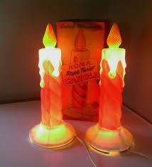 Vintage Noma Rope Twist 12 Electric Christmas Candles Old World Christmas Candles Christmas Candles