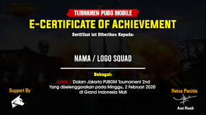Maybe you would like to learn more about one of these? Mentahan Sertifikat Turnamen Pubgm Polosan Hd 1 Pertahanan Kartu Nama Juara
