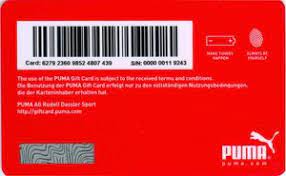 You can order a gift card for a loved one with any value from $25 or a custom value of your choice. Gift Card Puma Gift Card Puma United States Of America Puma Col Us Puma 001