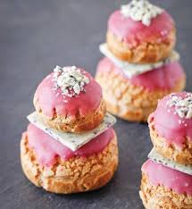 Blackcurrant And Liquorice Religieuse Recipe Sweet Dough Sweets Recipes French Desserts Chocolate