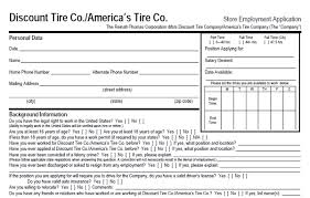 Discount Tire Application Pdf Job Applications Com