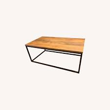 Shop box frame coffee table from west elm. West Elm Box Frame Coffee Table Raw Mango Aptdeco