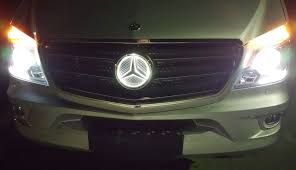 Mercedes benz logo close up on a car grill. Mercedes Benz Sprinter Lighted Star Grill Emblem 2007 2021 Mr Kustom Auto Accessories And Customizing