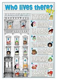 Who Lives There Material Escolar En Ingles Educacion Ingles Ensenanza De Ingles