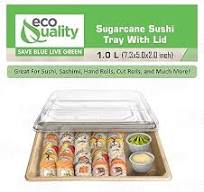Amazon.com | EcoQuality Large Compostable Sushi Trays with ...