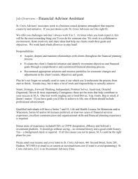 Start a free workable trial and post your ad on the most popular job boards today. Financial Advisor Assistant