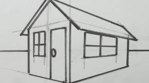 How To Draw A 3d House Simple House Drawing House Drawing For Kids 3d House Drawing