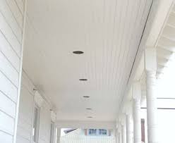The visual impact that a beadboard ceiling adds to your space woodhaven beadboard planks make it possible to update your overhead space while adding texture, all without losing much ceiling height. Azek Brand Beadboard Installed On Porch Ceiling Beadboard Beadboard Ceiling House With Porch
