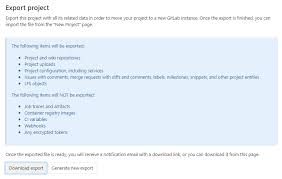 The navigation menu for exporters/importers guide. Project Import Export Gitlab