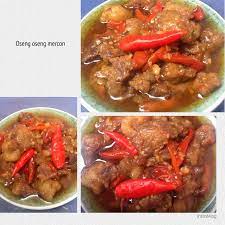 Oseng Oseng Mercon Food Good Food Beef
