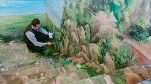 Lukisan dinding, ternyata susah melukis di dinding sekolah, namun walau bagaimanapun saya harus mencoba, agar dinding sekolah tidak monoton , lebih segar dan terlihat ada suasana baru, ini dilakukan atas perintah atasan kepala sekolah dalam rangka mengikuti lomba sms cinta sekolah. Kreativiti Guru Hiasi Sekolah Dengan Mural 3d