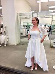 Mikado High Low Wedding Dress David S Bridal Wedding Dresses High Low Davids Bridal Wedding Dresses Davids Bridal