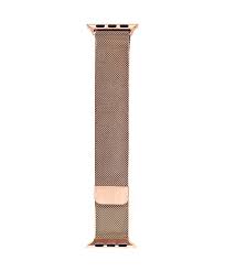 Wähle einfach ein gehäuse und kombiniere es mit einem armband aus die apple watch nutzt die telefonnummer deines iphone. Milanaise Armband In Rose Gold Aus Edelstahl Fur Die Apple Watch 6 Vild