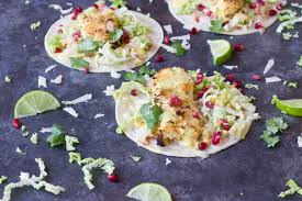 Maybe you would like to learn more about one of these? Crispy Fish Tacos With Pomegranate Pear And Honey Lime Crema Love Zest