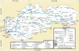 Mappa di slovacchia in linea funziona senza connessione a internet. Slovacchia Ferroviaria Mappa Slovacchia Mappa Del Treno Europa Dell Est Europa