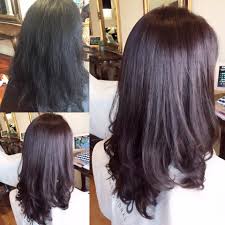 A digital perm's outcome is an effortless head of beachy, soft curls. You Hair Design Multi Perm Digital Perm With Permanent Straightening And Colour Reddish Brown By Becky Facebook
