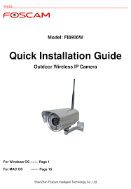 Easy to use for anyone: Foscam Fi8906w Quick Installation Manual Pdf Download Manualslib
