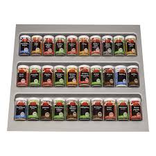 Orga Box Gewurzglasereinsatz Gewurzdoseneinsatz X2f 486 X 28 X 473 Mm X2f Silbergrau X2f Fur 60er Schublade Z B N Nobilia Gewurzschublade Silbergrau