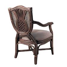 Ornate and casual, the pina colada dining table features a rounded glass top with a distinctive pineapple inspired base. Padma S Plantation Pineapple Dining Chair Toast 1413patoa At Homelement Com