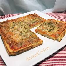 Pizza Con Base De Pan De Molde Recetas De Pizza Recetas Pan De Molde Y Pan De Molde