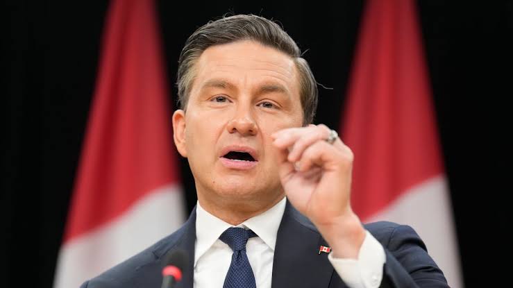 Poilievre urges Carney not to concede to U.S. tariff demands, saying 'No more caving'; cites steel, aluminum, lumber tariffs