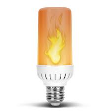 Flame Effect Dc 12 Volt Led Fire Light Bulb Flaming Flicker E26 E27 Lamp Bulb Firelight Solar Power Diy