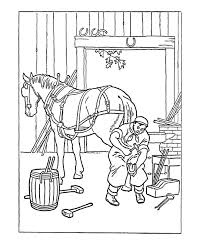 Early American Trades Coloring Page Coloring Books Coloring Pages Horse Coloring Pages