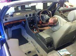 Our Technician Mark Had To Remove Half The Dash And The Passenger Seat On This Audi A4 Cabriolet In Order To Convert The Single D Sat Nav Car Audio Cabriolets