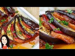 Want To Make Fancy Eggplant With Wow Factor Then Look No Further Than This Super Tasty Oven Roasted Eggplant Recipe Topped Oven Roast Balsamic Glaze Recipes