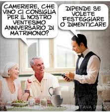 Anniversario matrimonio divertenti risultati immagini. Cameriere Che Vino Ci Consiglia Per Il Nostro Ventesimo Anniversario Di Matrimonio Facciabuco Com