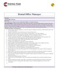 Eduexcellence.co.za the role of front office executives is as important as the back office professionals. Dentist Office Manager Job Description Templates At Allbusinesstemplates Com
