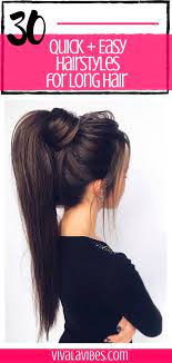 30 Easy Hairstyles For Long Hair Easy Hairstyles Quick Easy Hairstyles For Long Hair Casual Updos For Long Hair