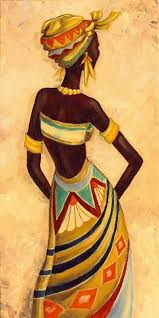 African Lady 1 Black Art Painting African Art Paintings Africa Art
