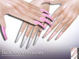 Nails · glossy and chrome nails at redheadsims · velour nails n24 by pralinesims · g nails by thiago mitchell at redheadsims · pearl nails by thiago mitchell at . The Sims Resource S Club Ts4 Wm Nails 202011 New Mesh
