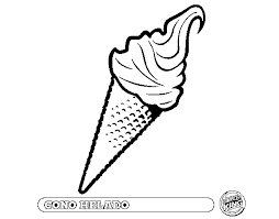 Dibujo Helado Para Colorear